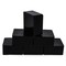 Set of 6 Black Pure Filtered Square Beeswaxes 2.4 oz